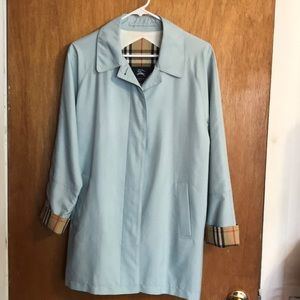 Baby blue rain coat!